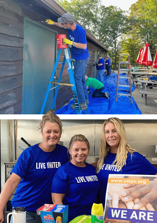 UWPV Volunteers at Various Sites