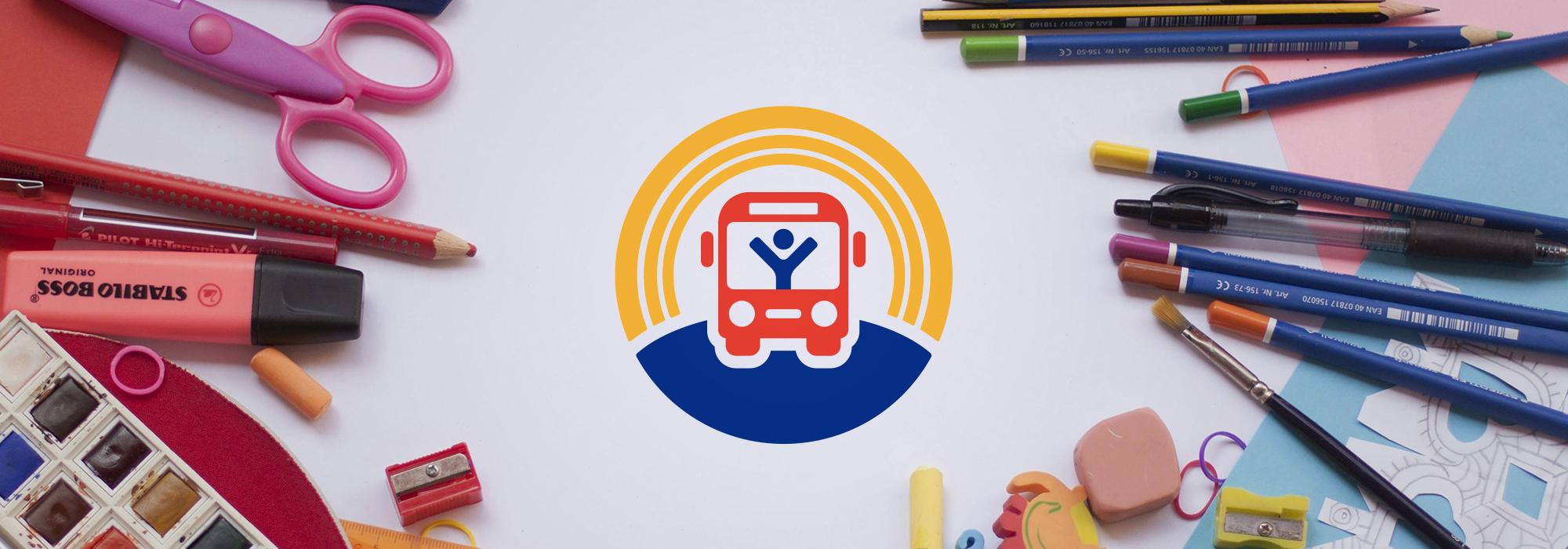 Stuff the Bus logo and school supplies