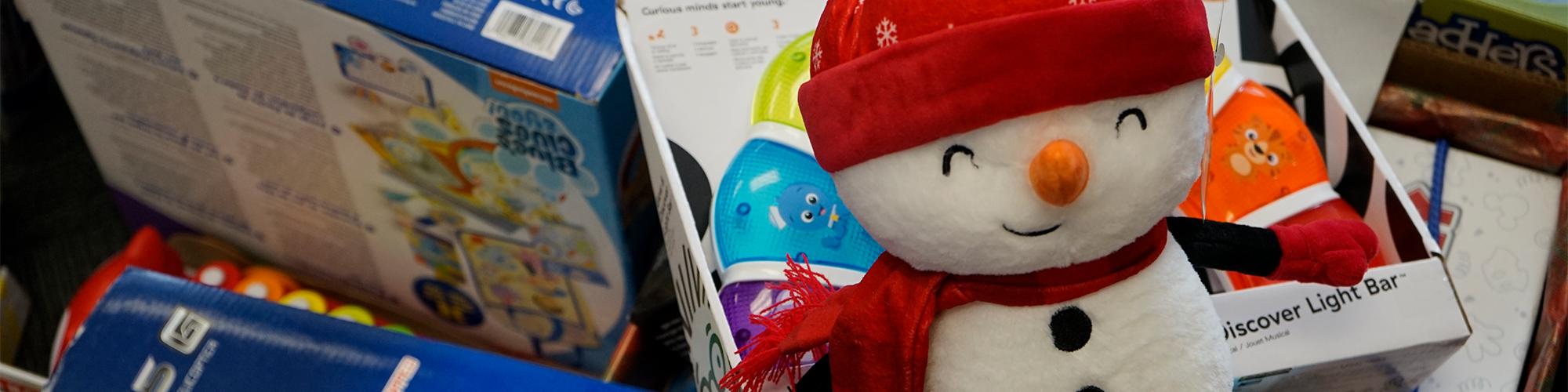 Unopened donated toys for Hope for the Holidays